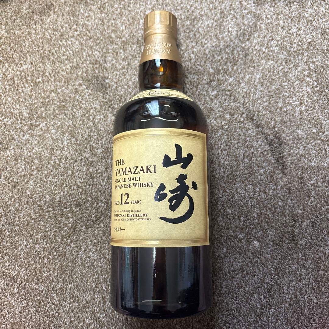 山崎 12年 シングルモルト ウイスキー 700ml 箱無