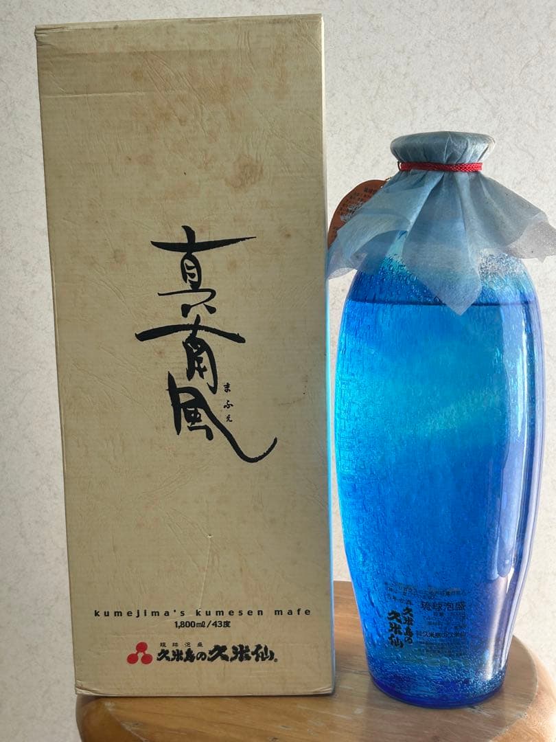 ⭐️真南風琉球ガラス43度1800ml⭐️久米島の久米仙5年古酒で⭐️現在15年
