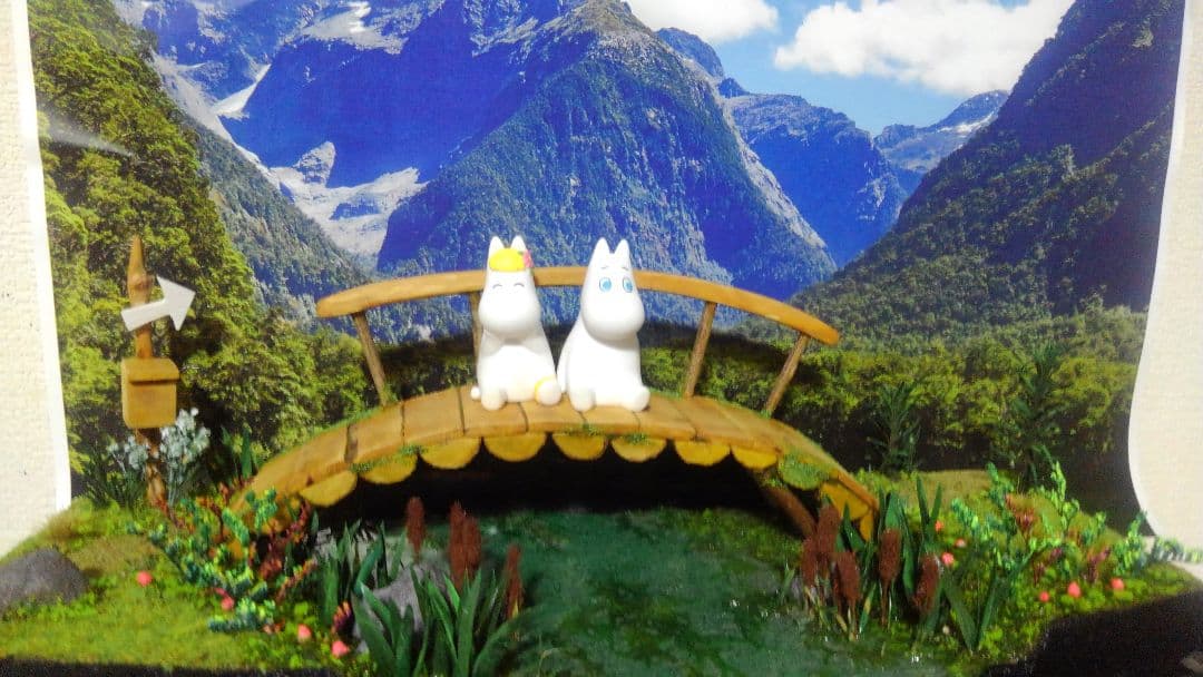 １7777円～値下げ❗ムーミン谷✨フィギュア展示用✨ジオラマ✨３５㎝✨限定１品❗