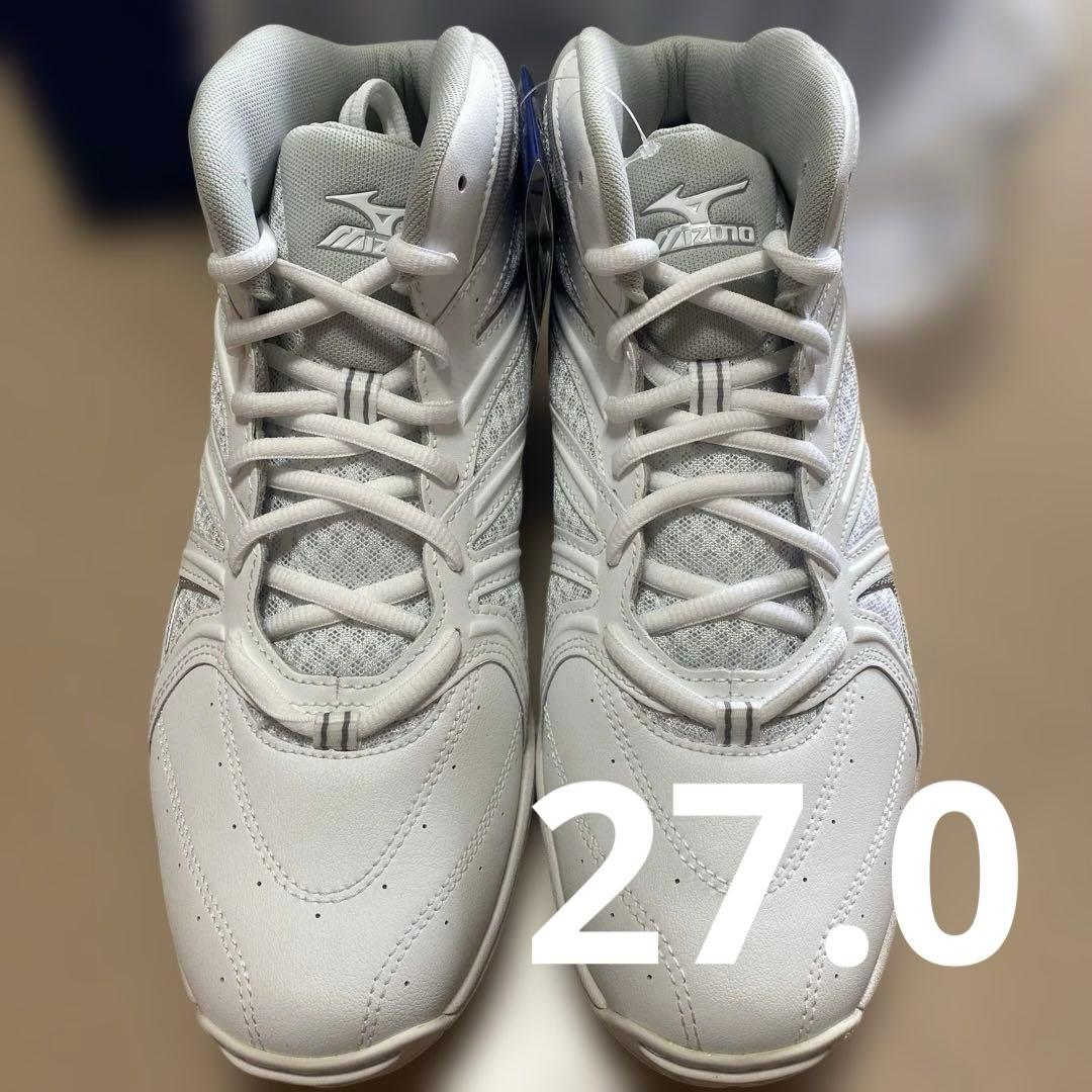 Mizuno ウエーブダイバース　LG3ホワイト 27.0cm