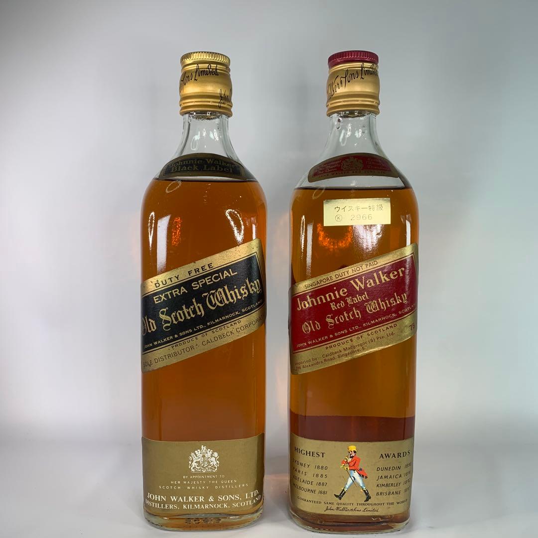 ジョニーウォーカーブラックラベル /レッドラベル 未開栓 2点