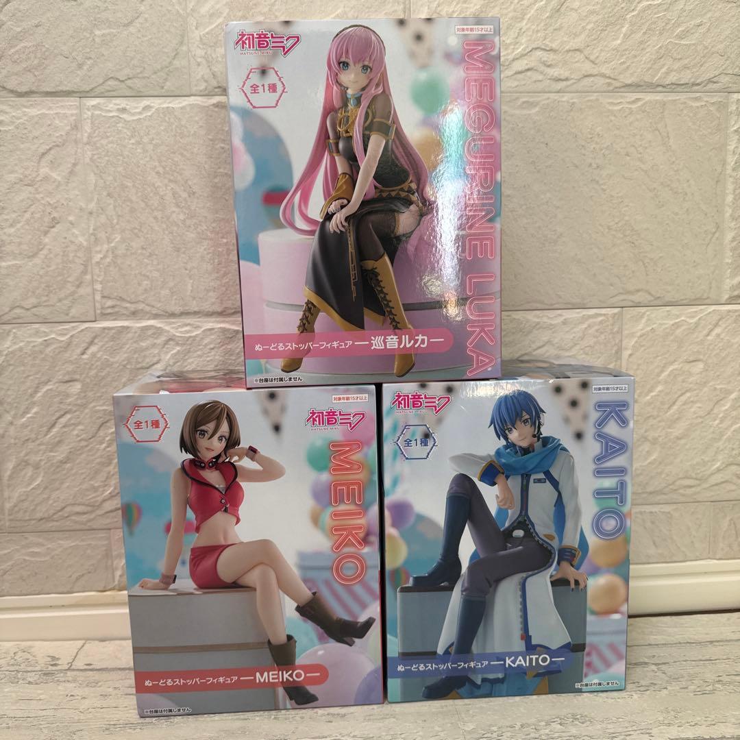 初音ミク ぬーどるストッパー フィギュア　KAITO MEIKO 巡音ルカ