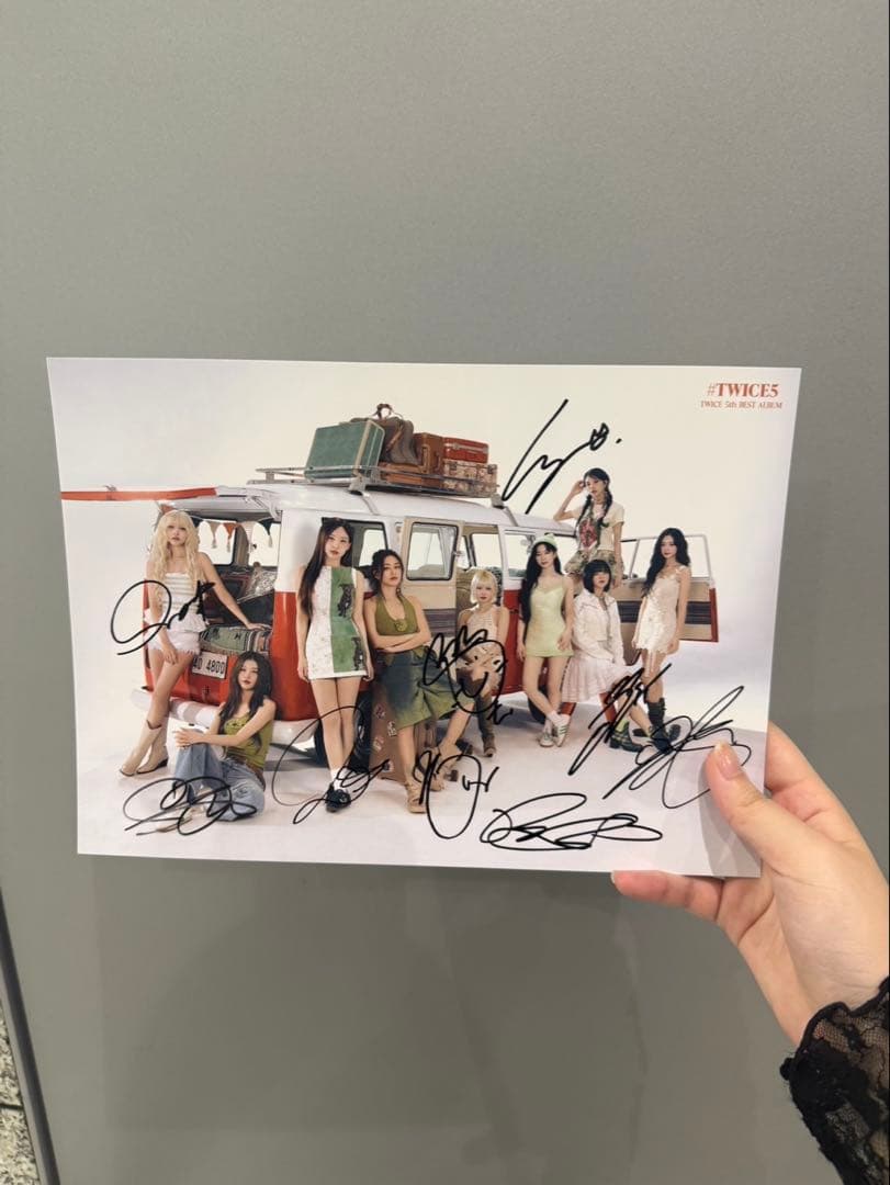 twice 直筆　サイン色紙　全員