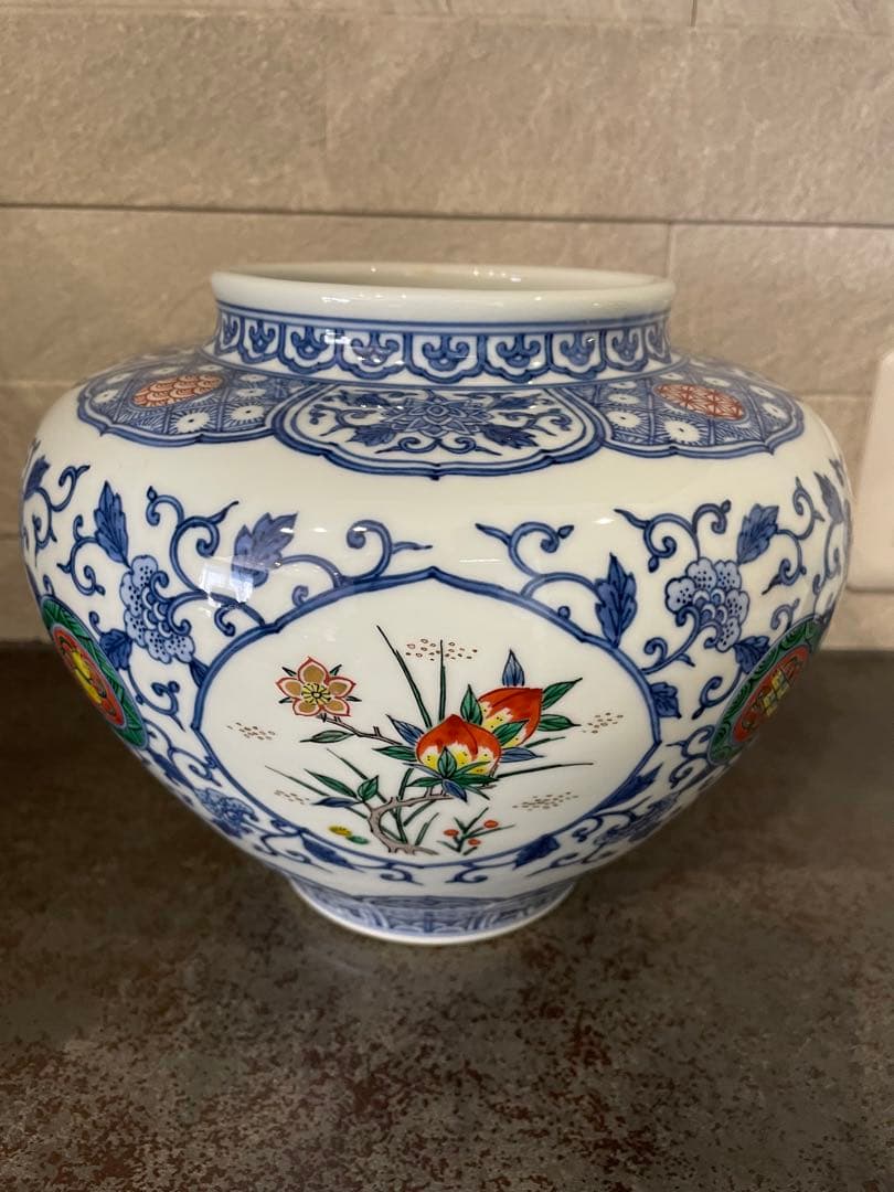 渋草焼　芳国舎　壺