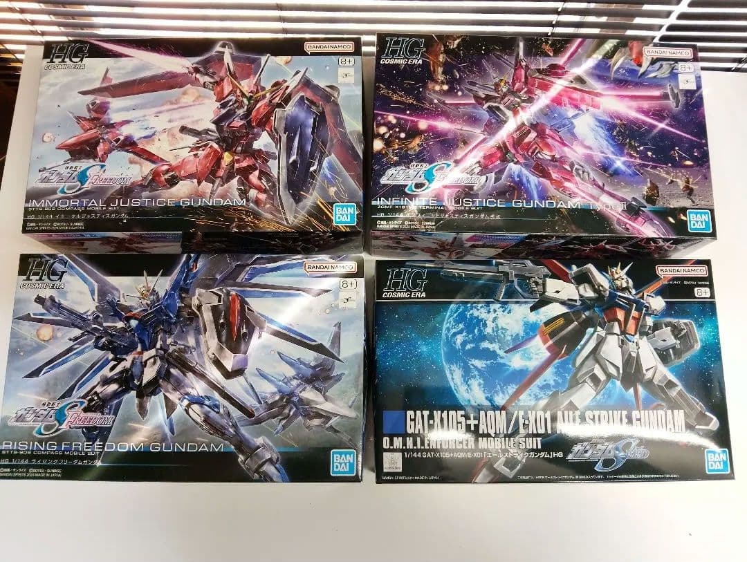 【組立済】HG ガンプラ 4体セット SEED FREEDOM