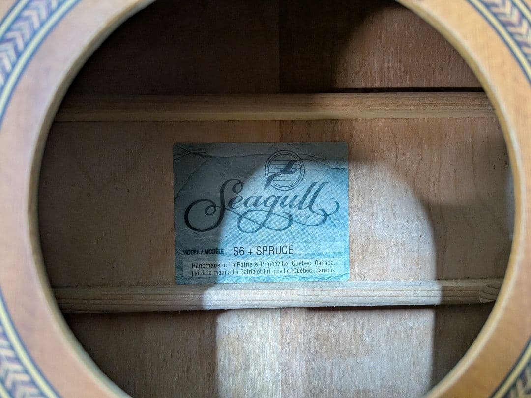 【ジャンク】シーガル　Seagull S6 + Spruce　弦なし