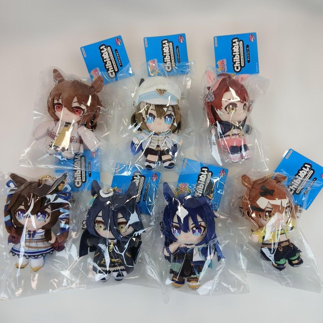 ウマ娘 Chbiぬいおすわりマスコット キーホルダー ぬいぐるみ 7種セット