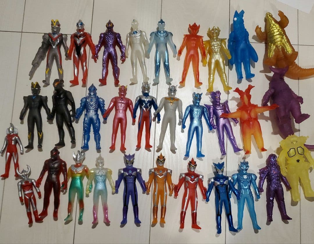 ナムコ限定など　ウルトラマン　怪獣ソフビ　31体セット