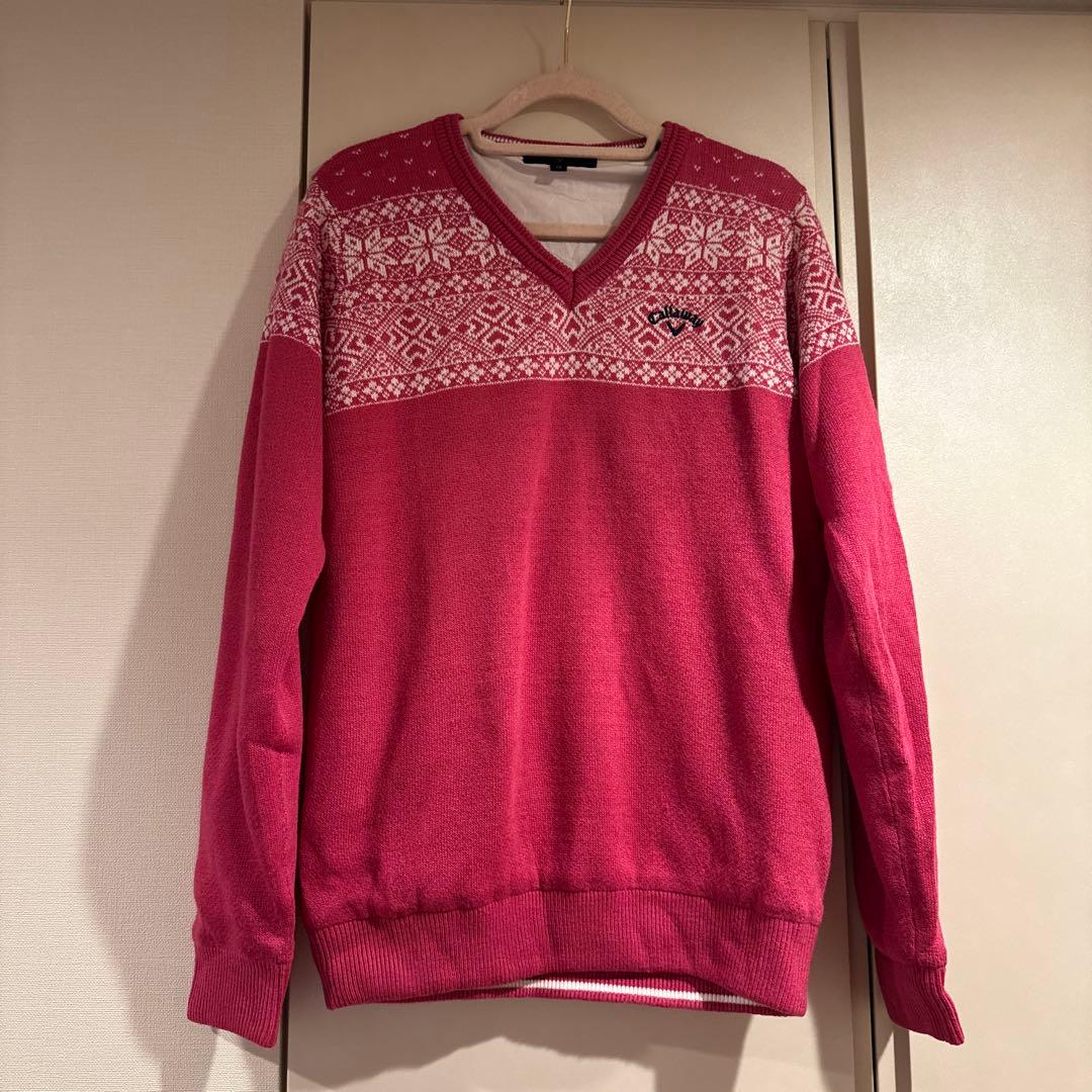 【超美品】キャロウェイ　ニット　アウター　トップス　レディース