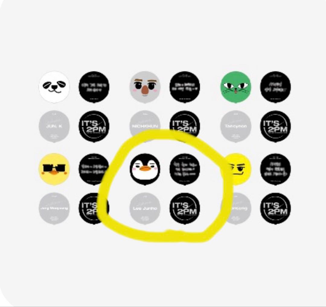 2PM ジュノ　ペンライト　セット　ペンペン　ネームシートペンライトカバー　新品