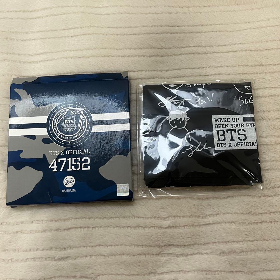 BTS 防弾少年団 WAKE UP 公式グッズ　バンダナ