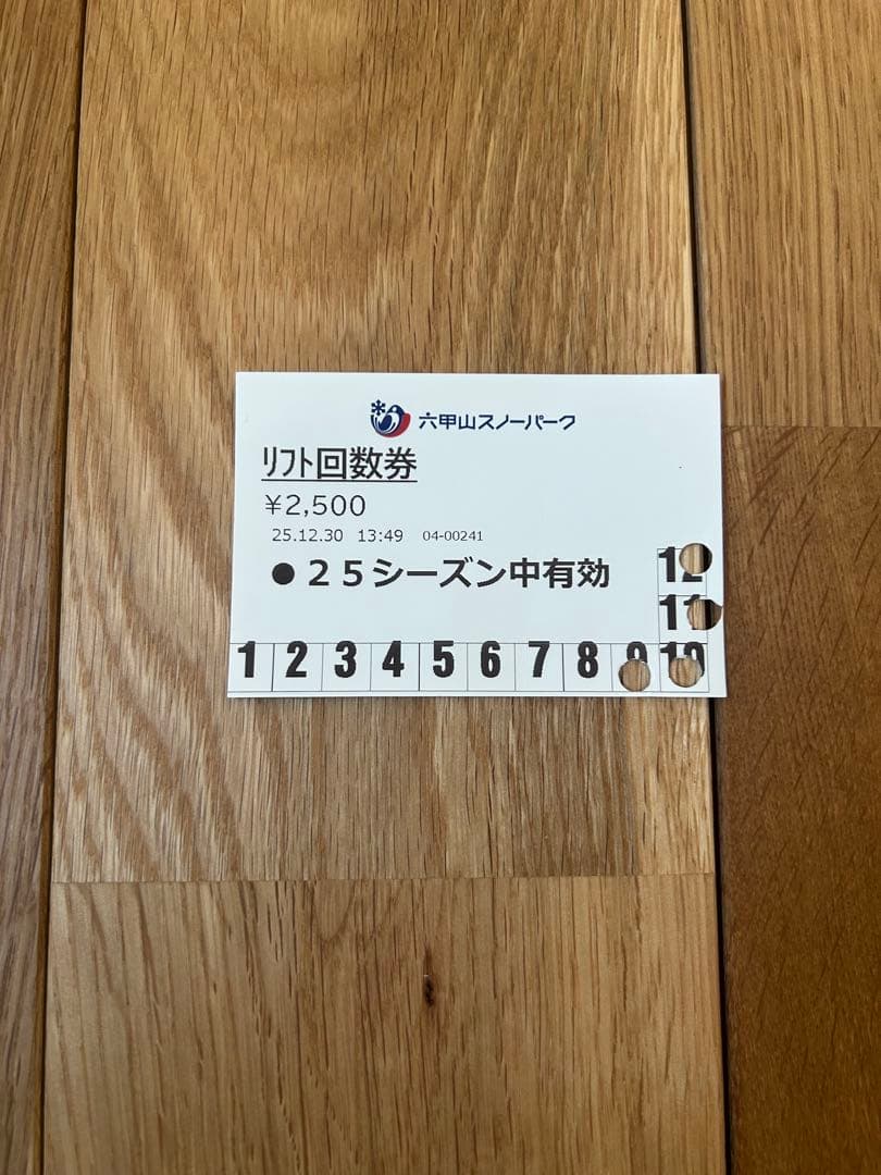 スノボーウェア上、手袋、チケット3点セット