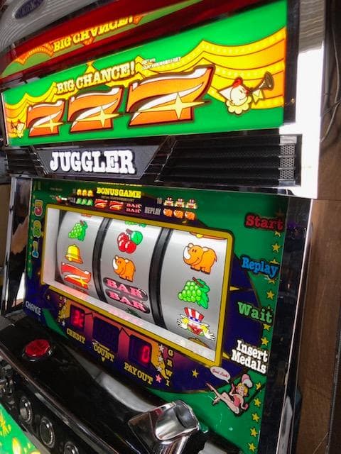 パチスロ実機　SアイムジャグラーEX-TP緑　不要機ボリューム調整付