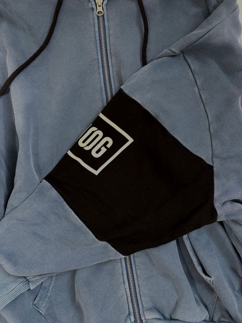 BMSGツートンジップパーカー BLUE