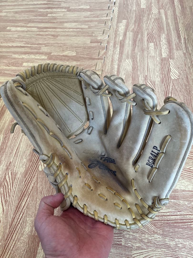 asics 軟式グローブ 右手用 ベージュ