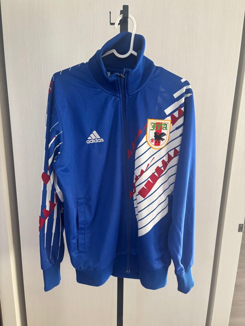 adidas ジャージ 青　日本代表　ドーハの悲劇　復刻版