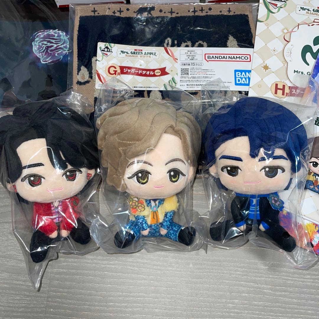 Mrs. GREEN APPLE A賞コンプリートセット　タオル　ファイルおまけ