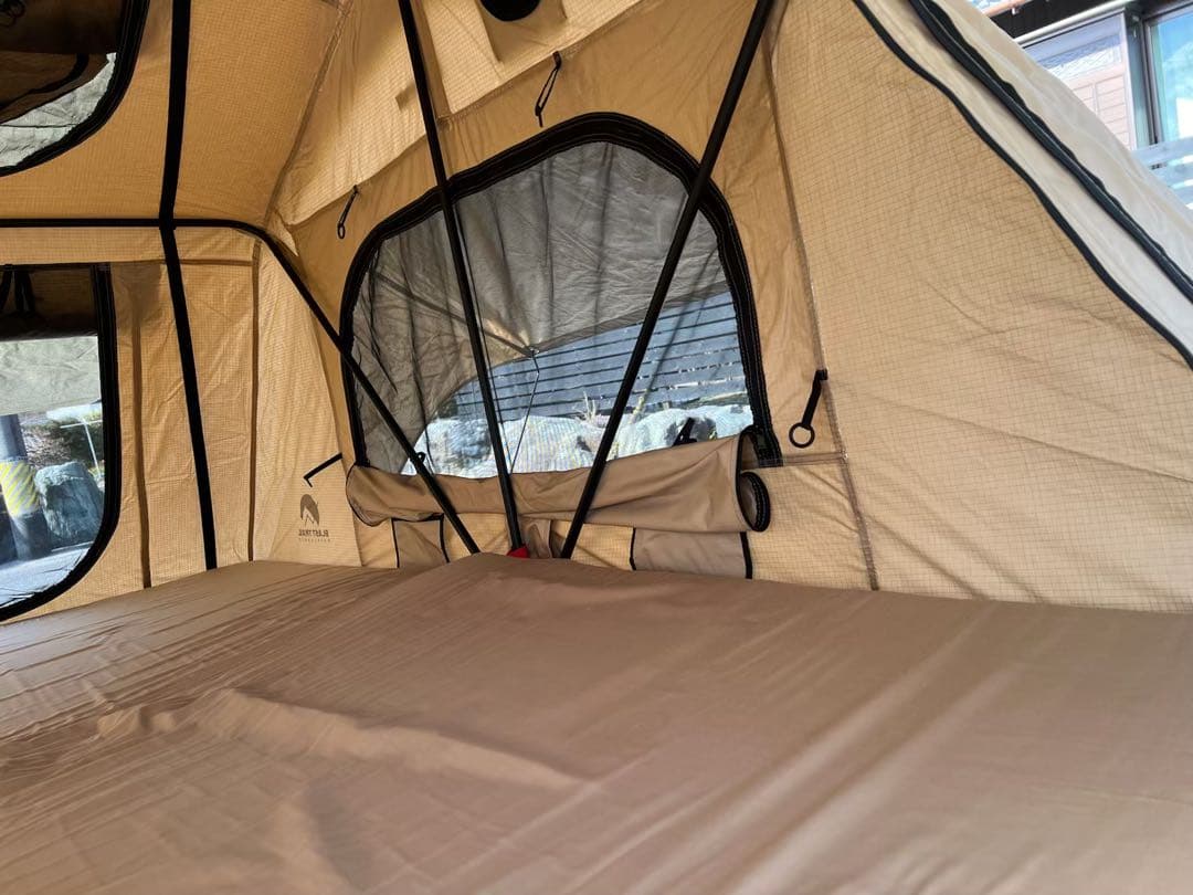 ルーフテント 防水キャンバス ダブルベッドサイズ