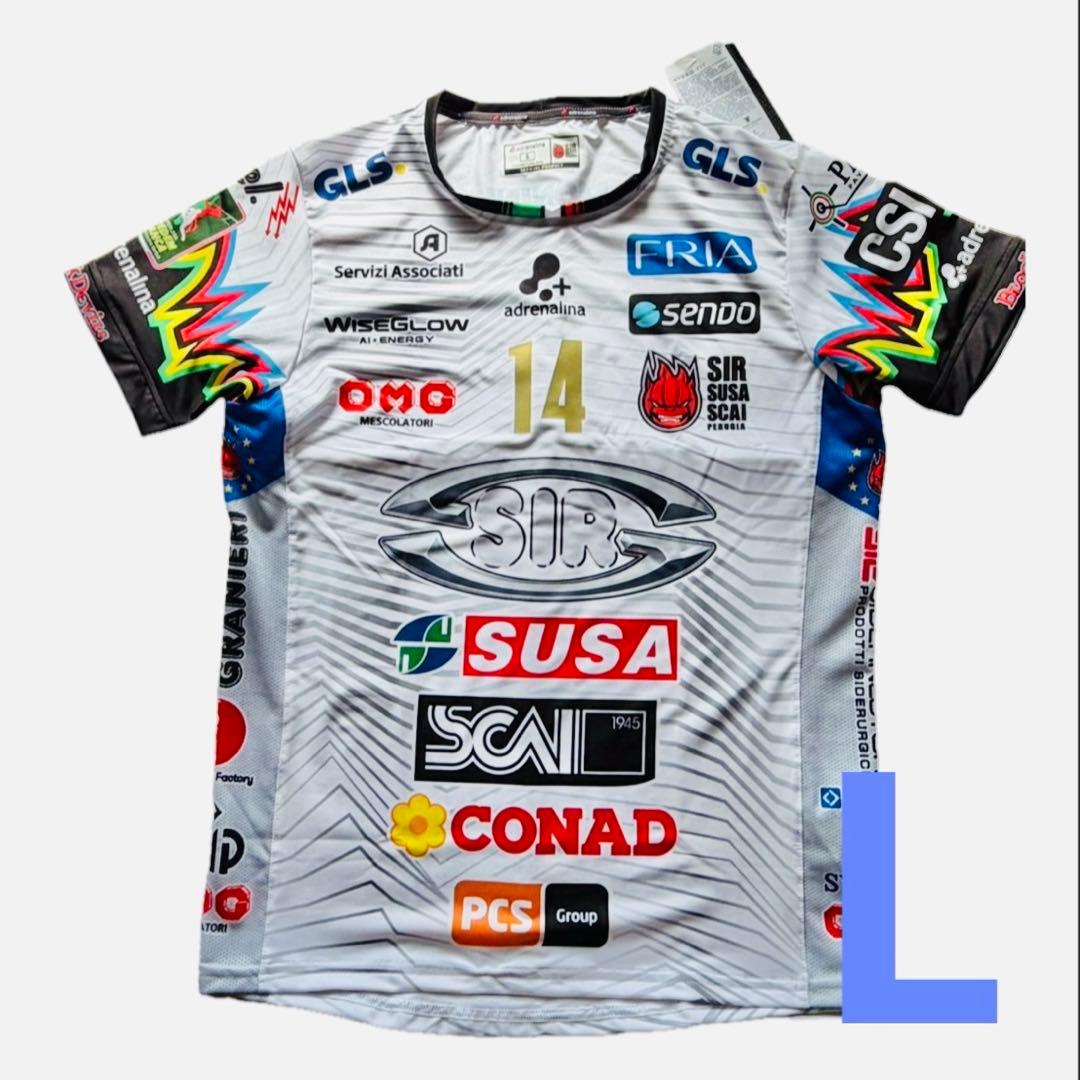 石川祐希　ペルージャ　ユニフォーム　25/26　アウェイ（白）　Lサイズ