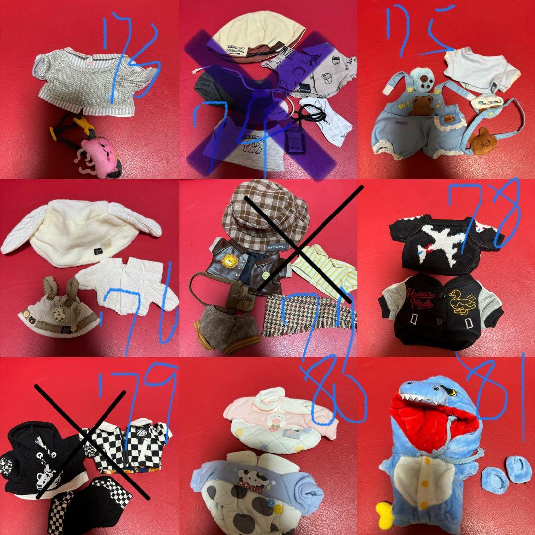 20㎝ぬいぐるみ服　着せ替え