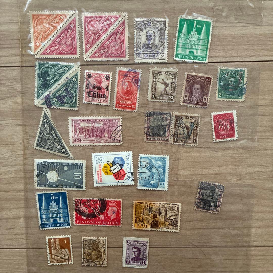 多国籍使用済切手コレクション