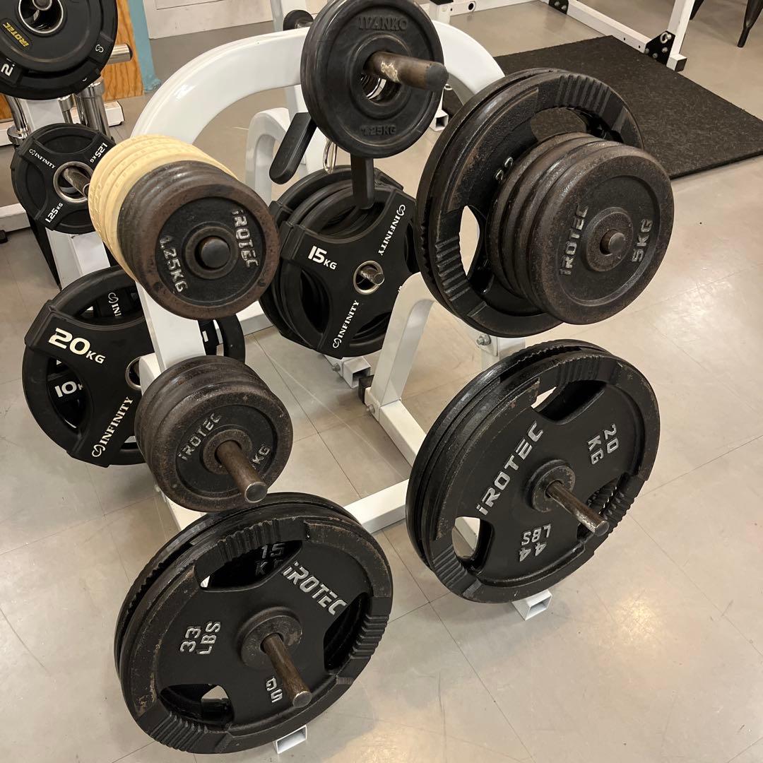 【28mm径バーベル用】アイロテック　プレート　20kg1枚