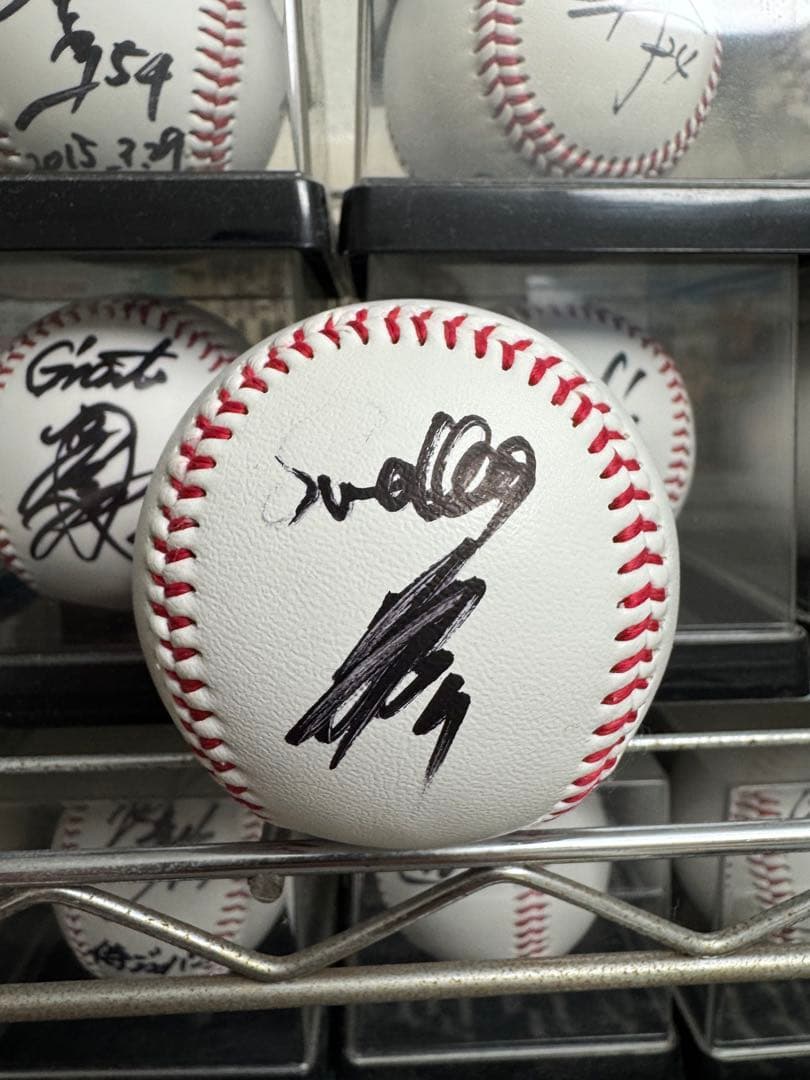 東京ヤクルトスワローズ 長岡秀樹 7 直筆サインボール swallows入り！