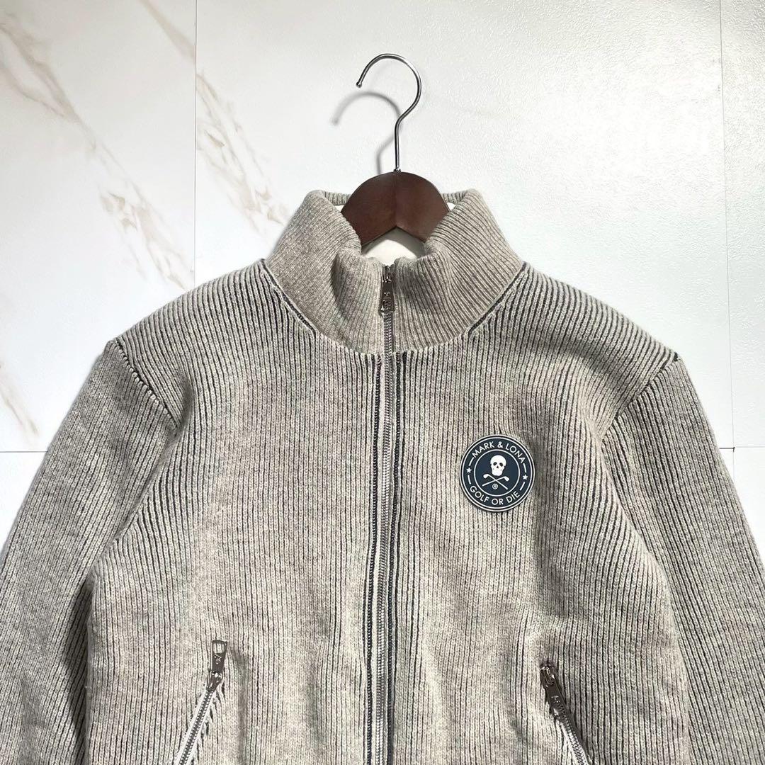 【希少 Lサイズ】MARK&LONA ドライバーズニット スカル ゴルフウェア