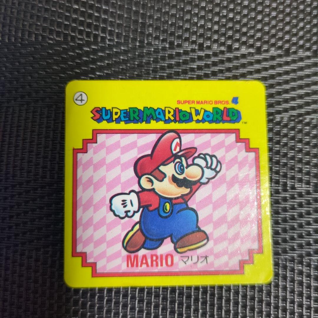 １９９０年発売　スーパーマリオワールド　カード　キラマグネット４枚目　写真全て込