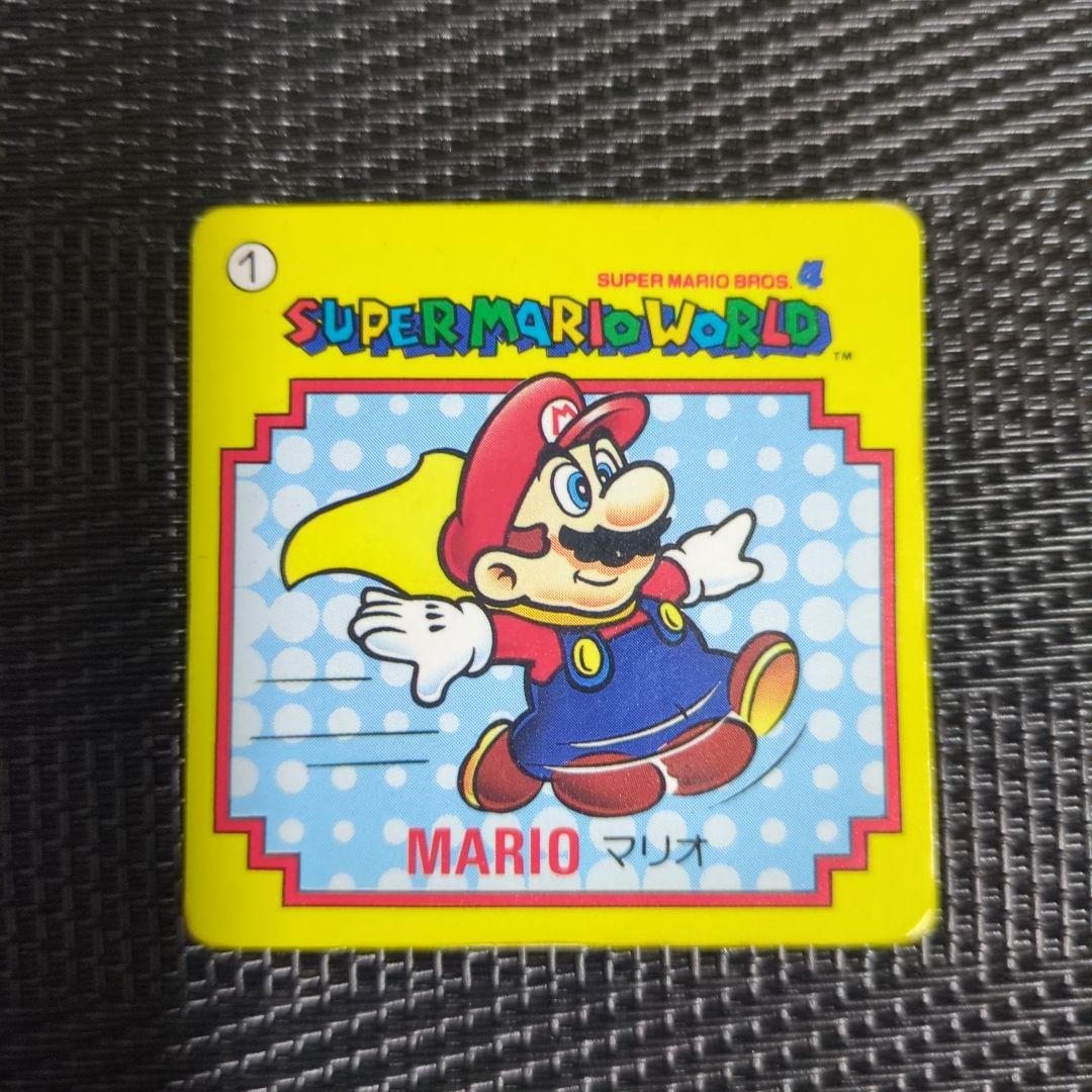 １９９０年発売　スーパーマリオワールド　カード　キラマグネット４枚目　写真全て込