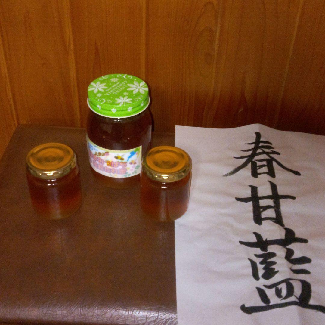 日本蜜蜂　はちみつ600㌘1個　180㌘2個のセット