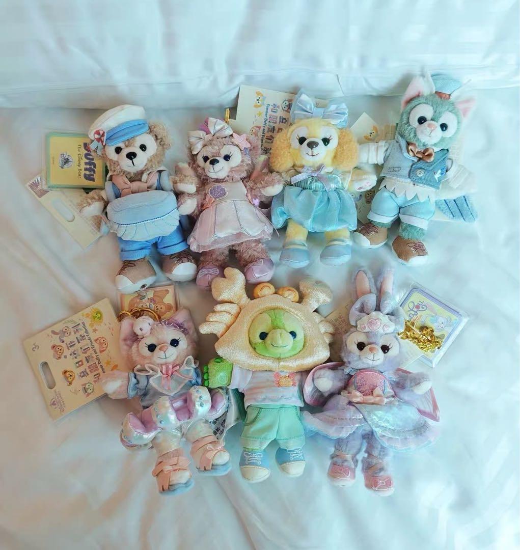 セール　　上海ディズニー限定　　サマー　ダッフィーの友達7人セット　キーホルダー