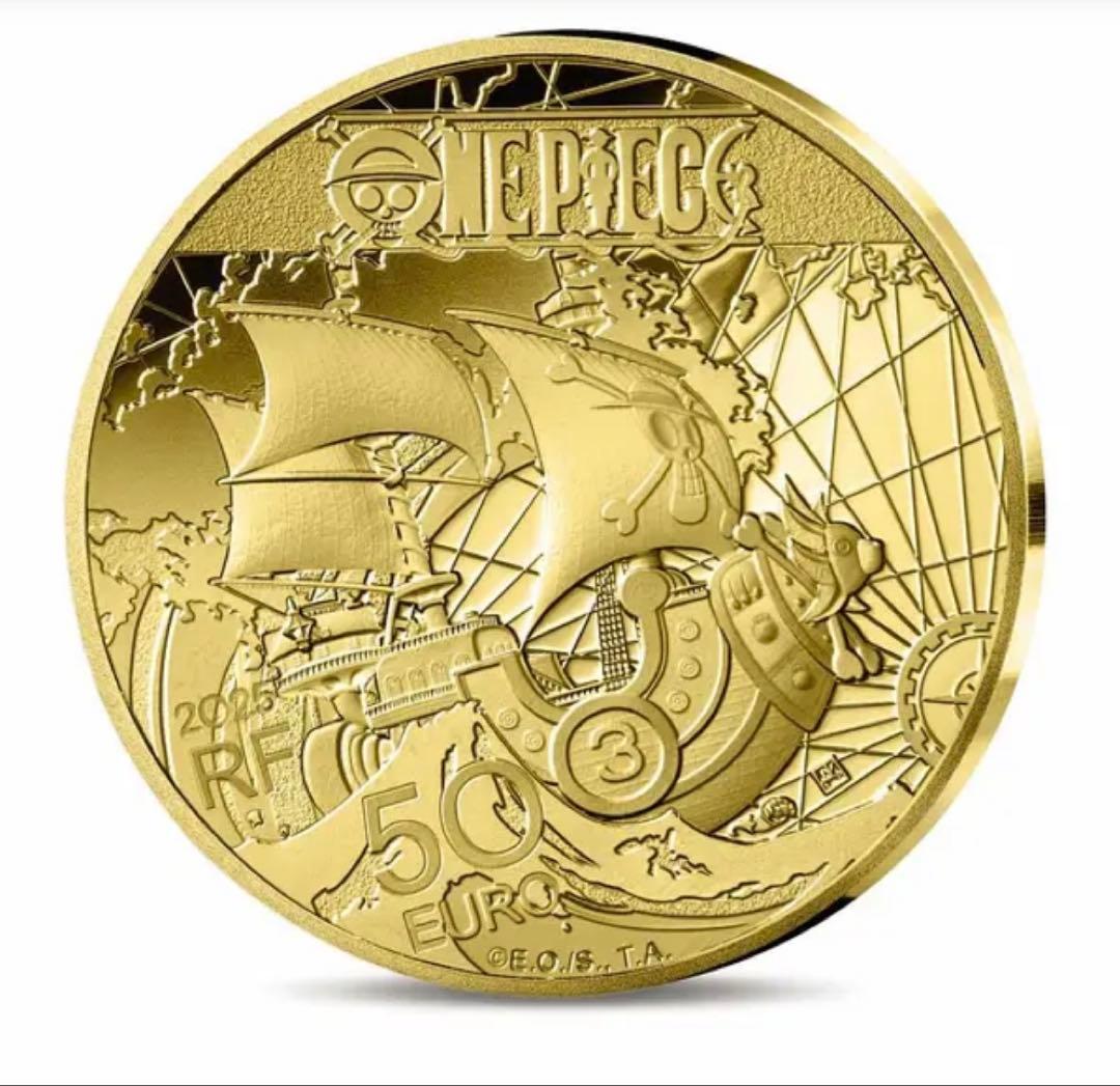 2025 フランスワンピース 50ユーロ プルーフ 1/4オンス 金貨 ルフィ③