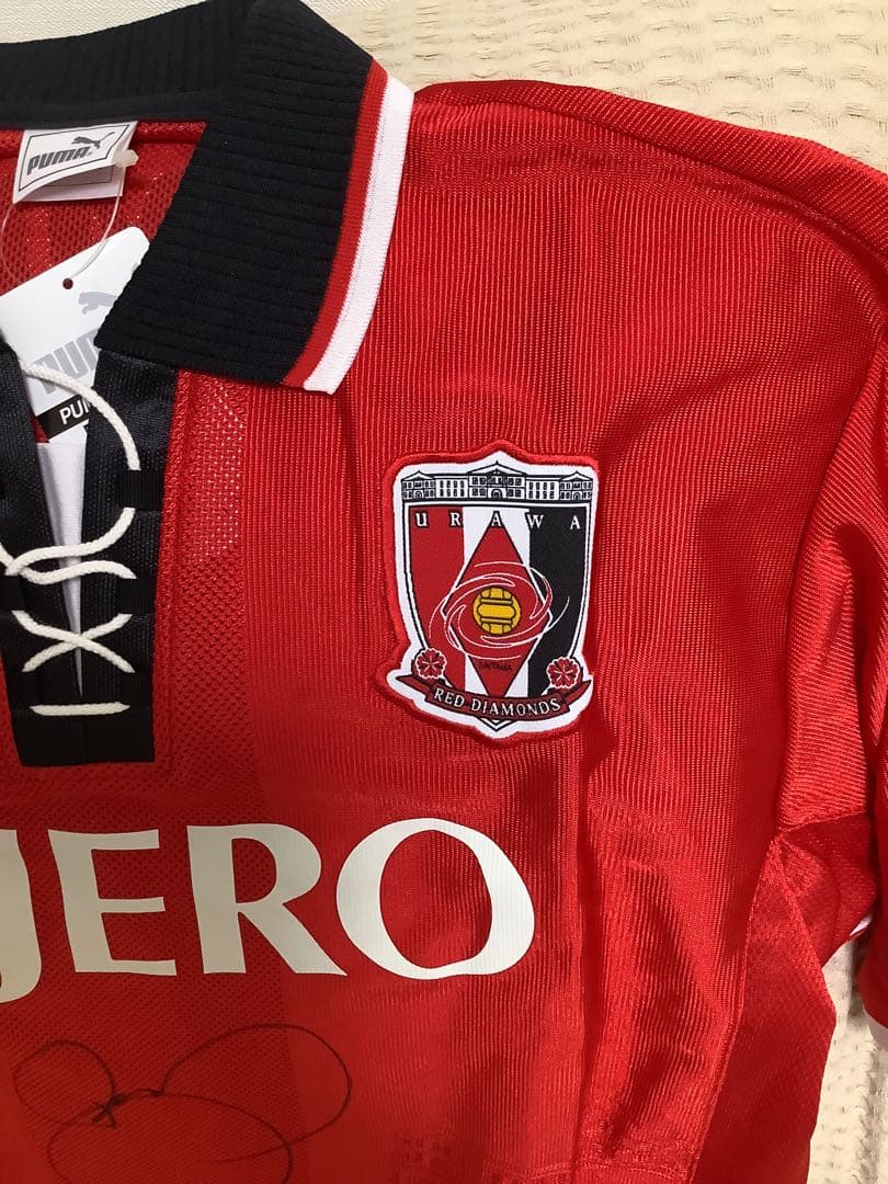 小野伸二直筆サイン　浦和レッズ　1998年　ユニフォーム　当時物　未使用　激レア
