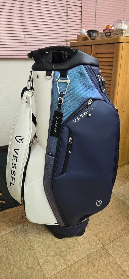 Vessel ゴルフバッグ ネイビー/ホワイト