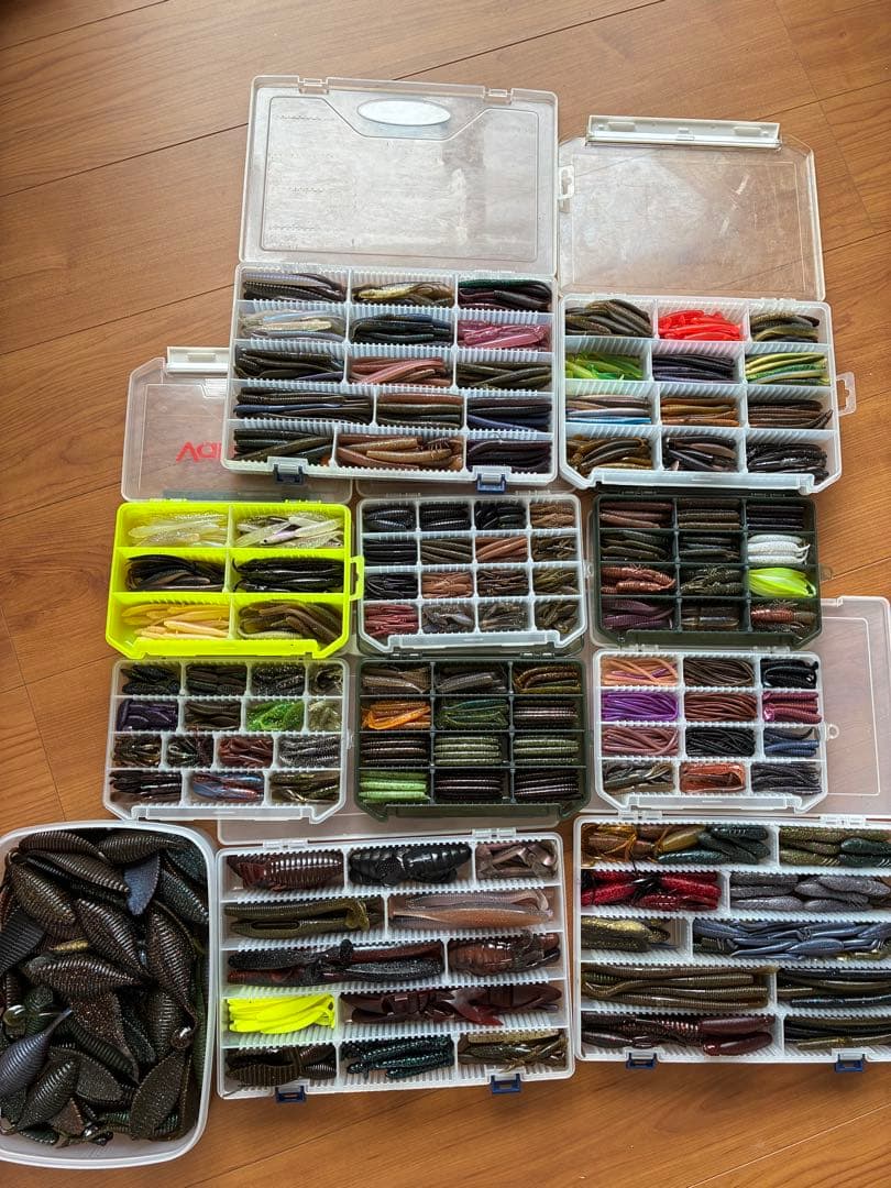 ソフトルアーワームセット 大量　バス釣り引退
