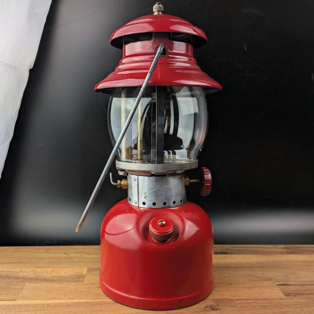 希少マルーン★コールマン ランタン 200A 62年6月製 PYREX赤ロゴ美品