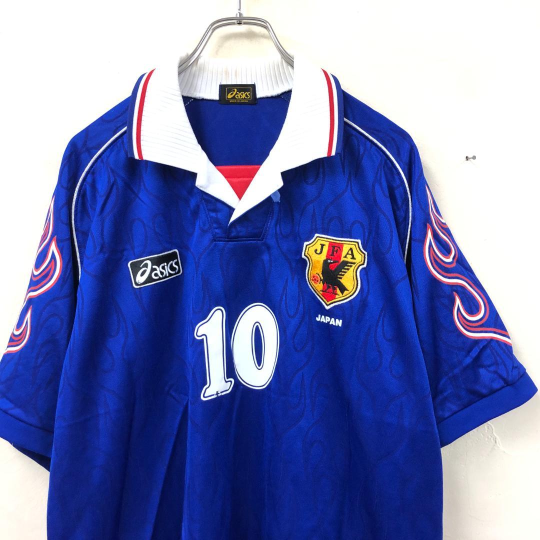 98年 フランスW杯 日本代表 名波浩 ユニフォーム asics ファイヤー