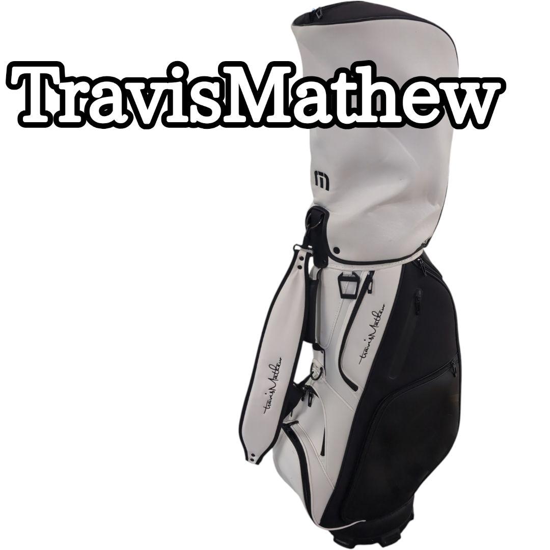 トラヴィスマシュー　キャディバッグ 白黒