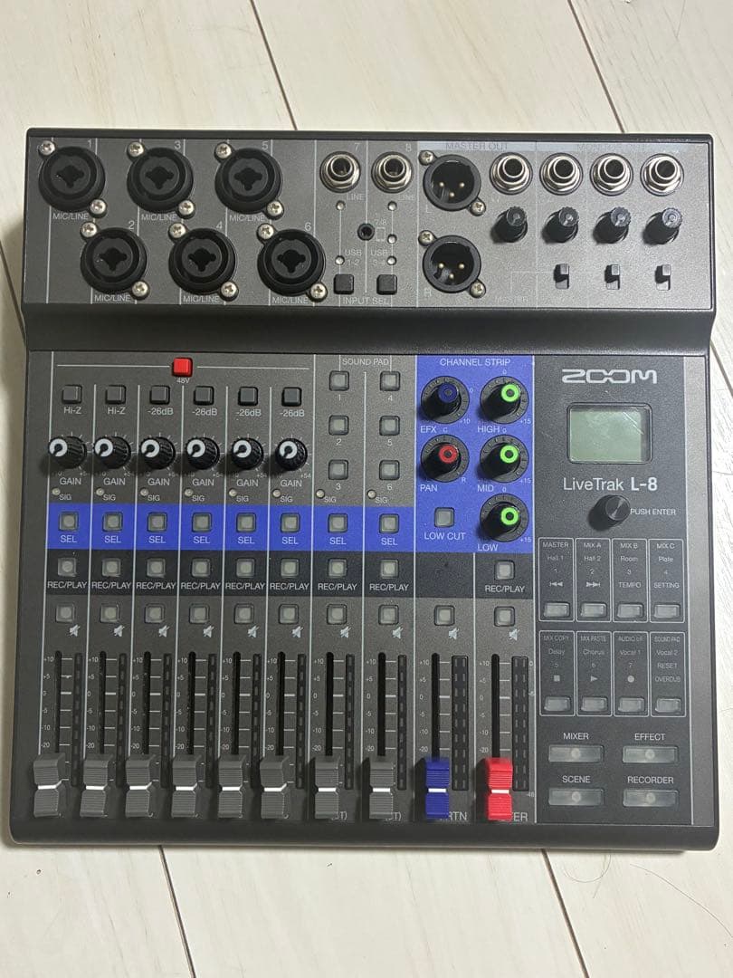 配信機器・PA機器・レコーディング機器 ZOOM LiveTrak L-8