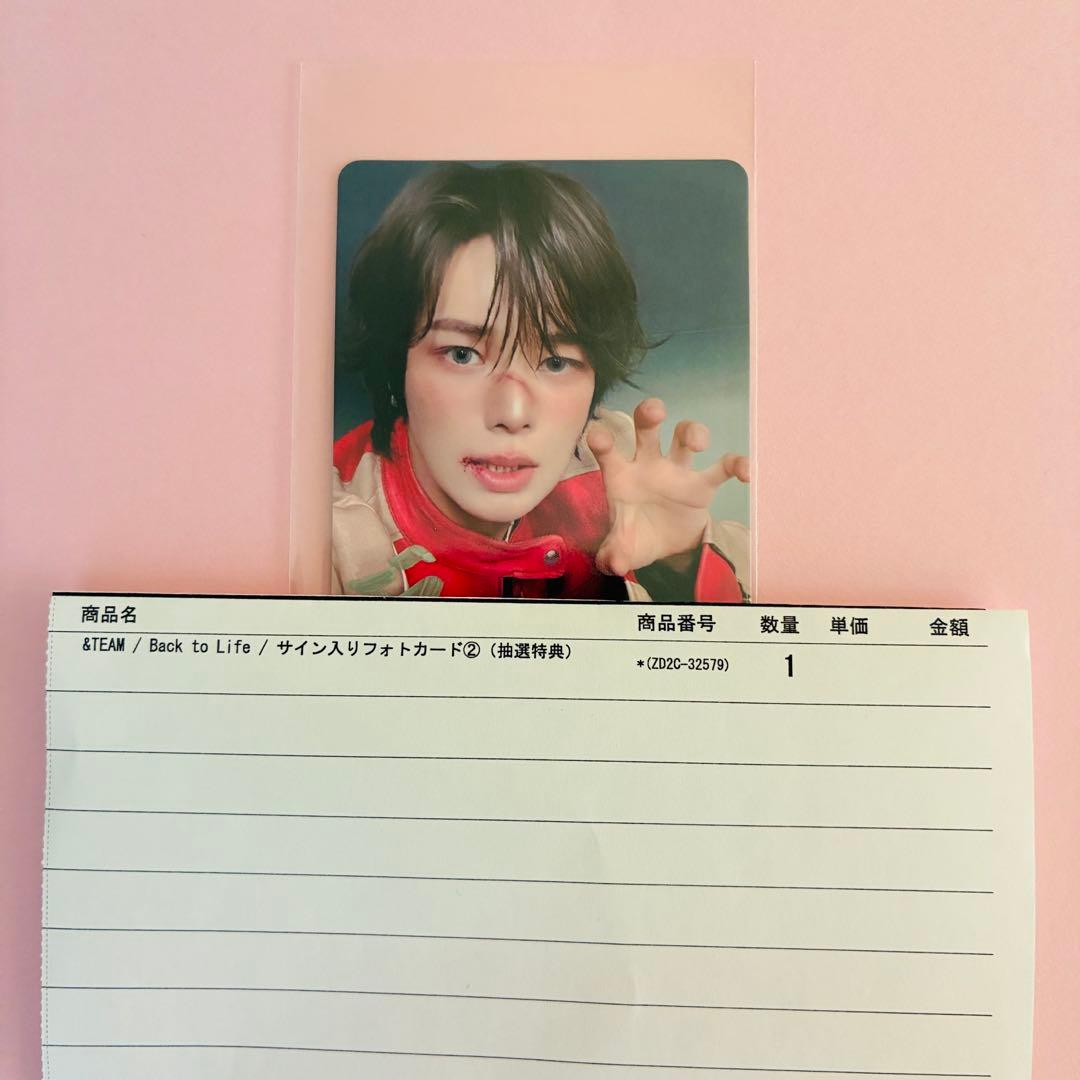 &TEAM K ケイ Back to Life 抽選 サイン 入り