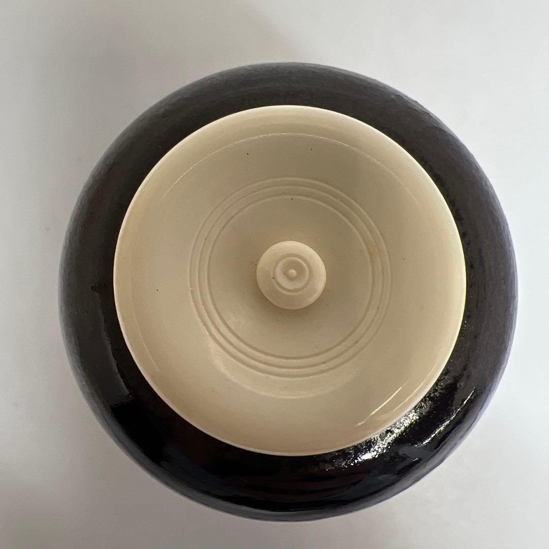 ☆茶3 平安　笹田仁史　在中庵肩衛写　茶入　共箱　h10.5cm