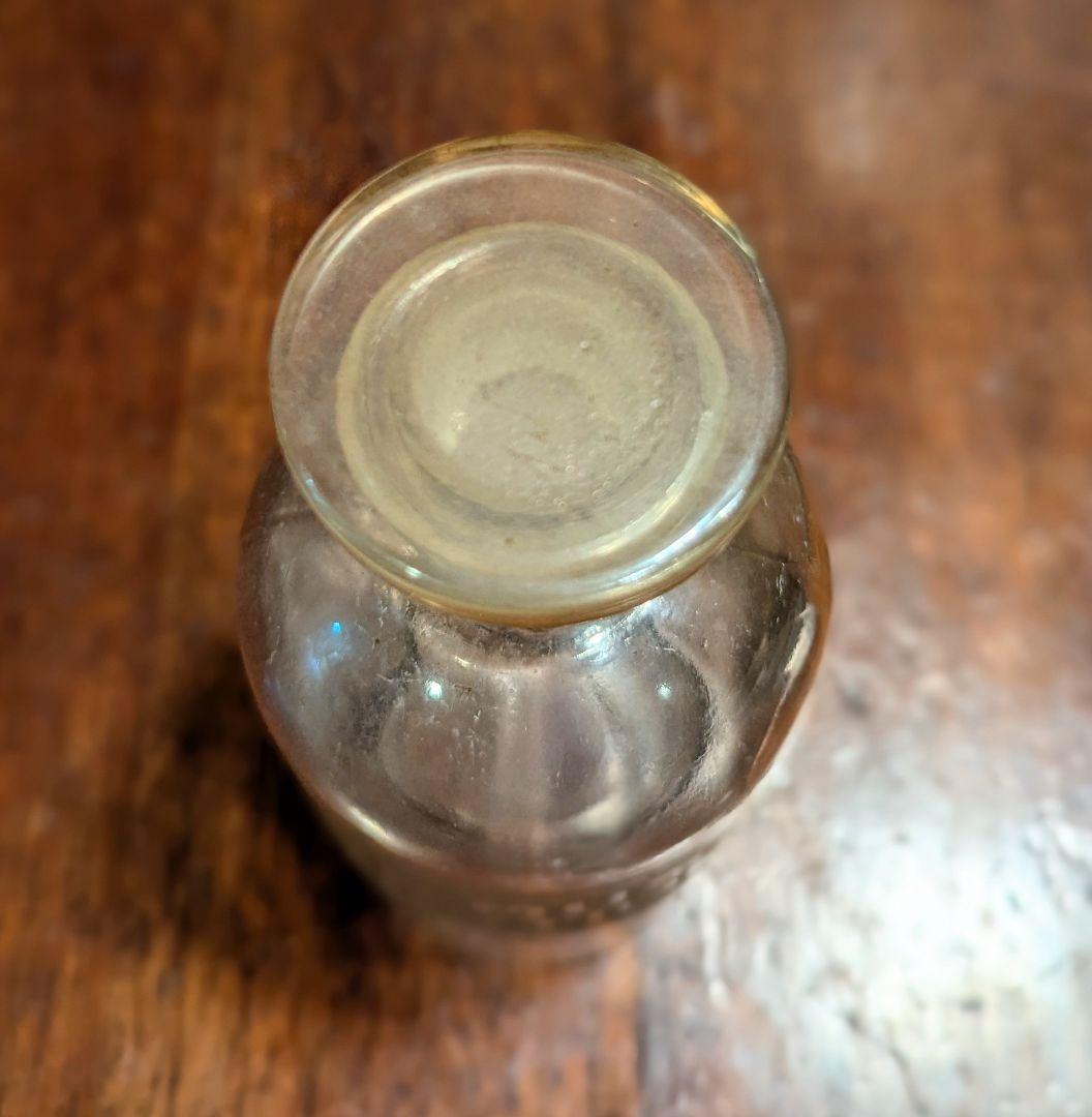 フランスアンティーク 薬瓶 グラビュール ガラス メディシンボトル ２本セット