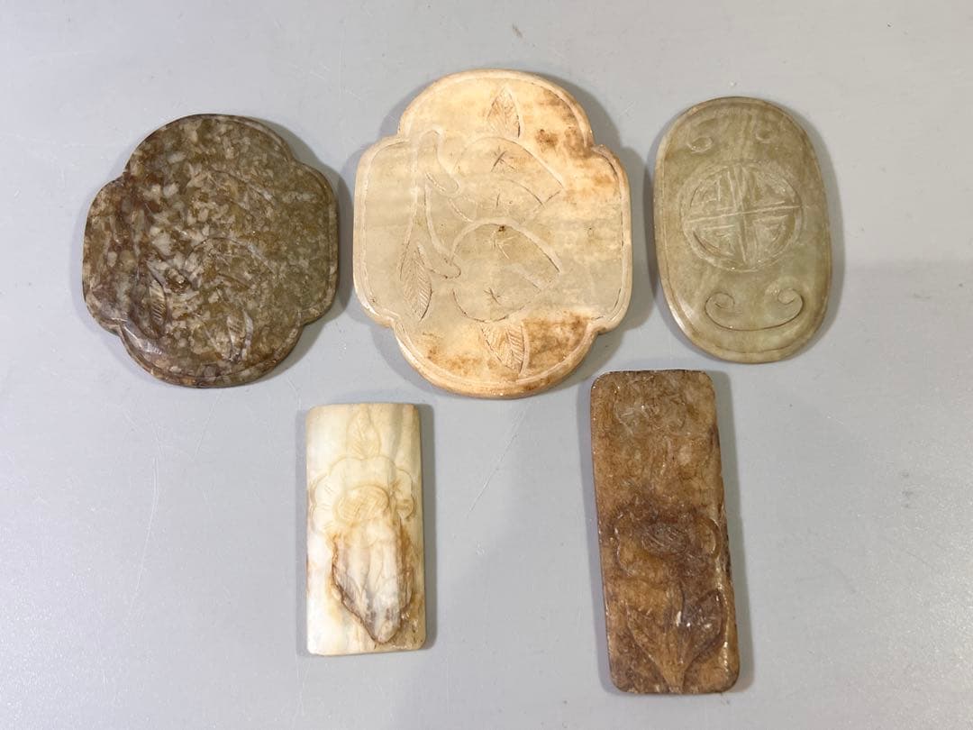 DT691 中国 玉石飾り 五件まとめて