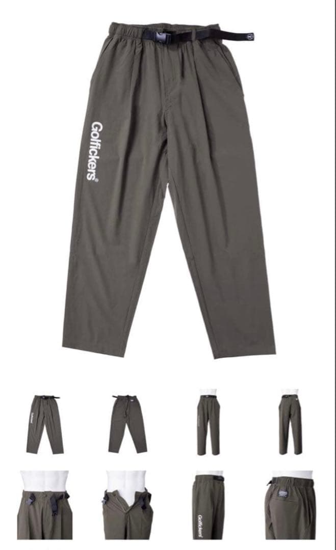 Golfickers HOLE 602 ストレッチナイロンパンツ オリーブ