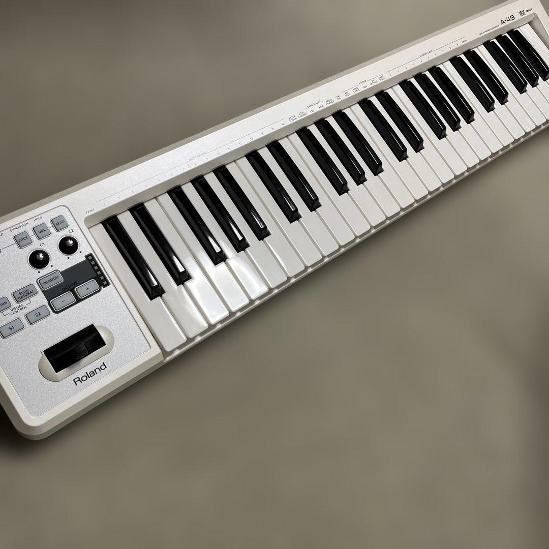 Roland A-49-WH （ホワイト） MIDIキーボード・コントーラー