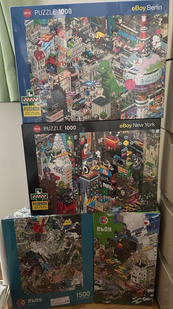 eBoy HEYE ピクセルアート パズル 4点セット 1000P/1500P