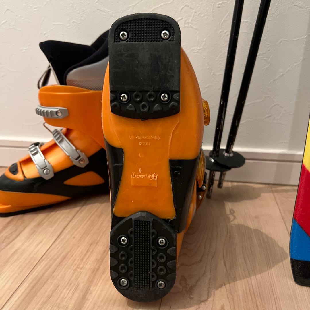 スキー３点セットSAROMON ROSSIGNOL ジュニア　120 22.5