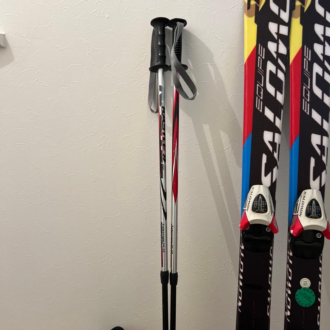 スキー３点セットSAROMON ROSSIGNOL ジュニア　120 22.5