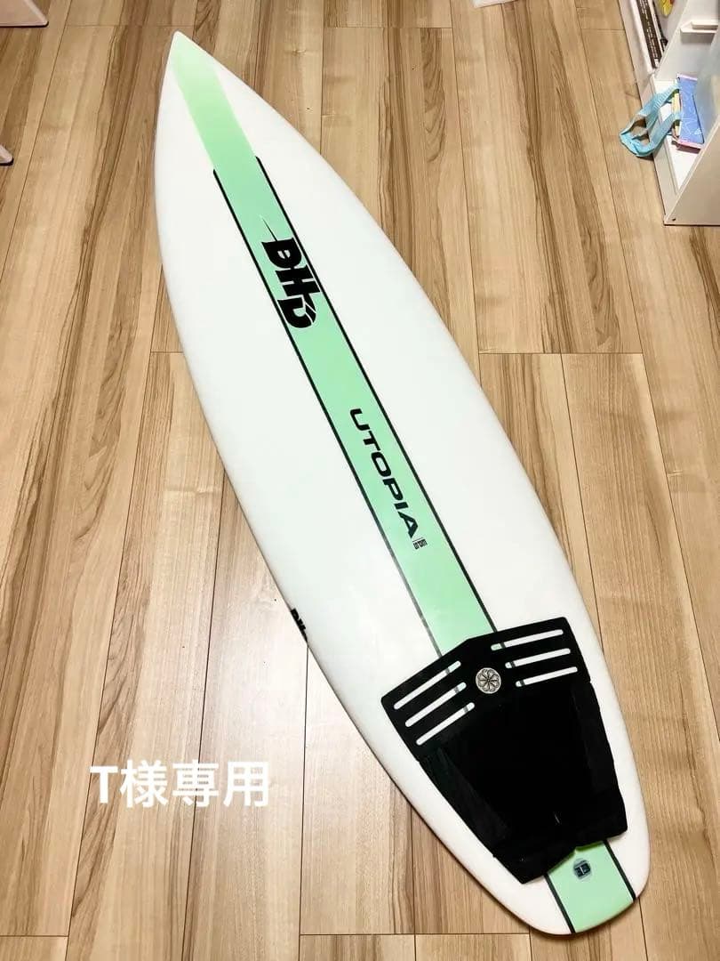 【極美品】 DHD UTOPIA 5.8 EPS サーフボード　ミントグリーン